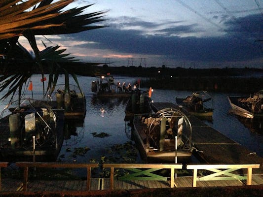 Gator Night 60 minuten durende nachtelijke moerasboottocht in Sawgrass Recreation Park
