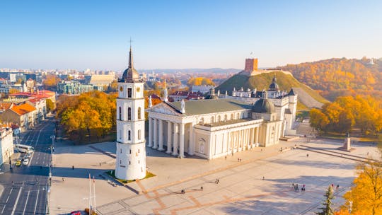 Passeio a pé majestoso e real por Vilnius