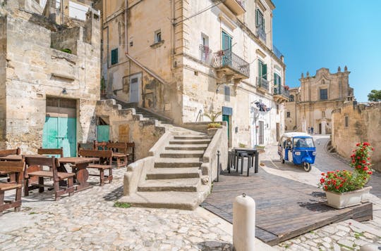 Panoramische rondleiding door het centrum van Matera per tuk-tuk