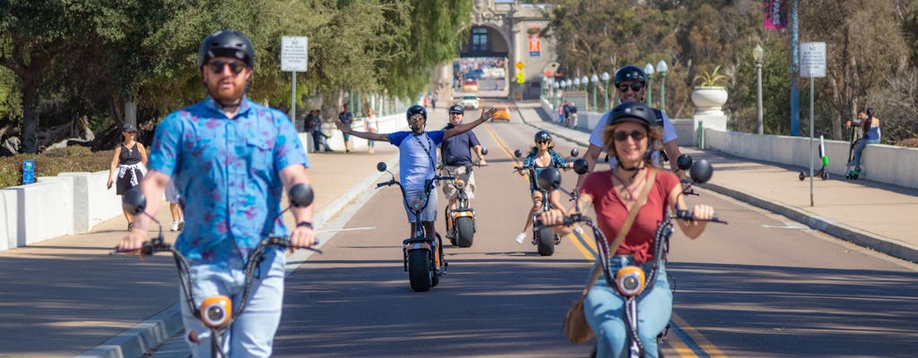 2-hour Balboa and Downtown San Diego electric scooter tour