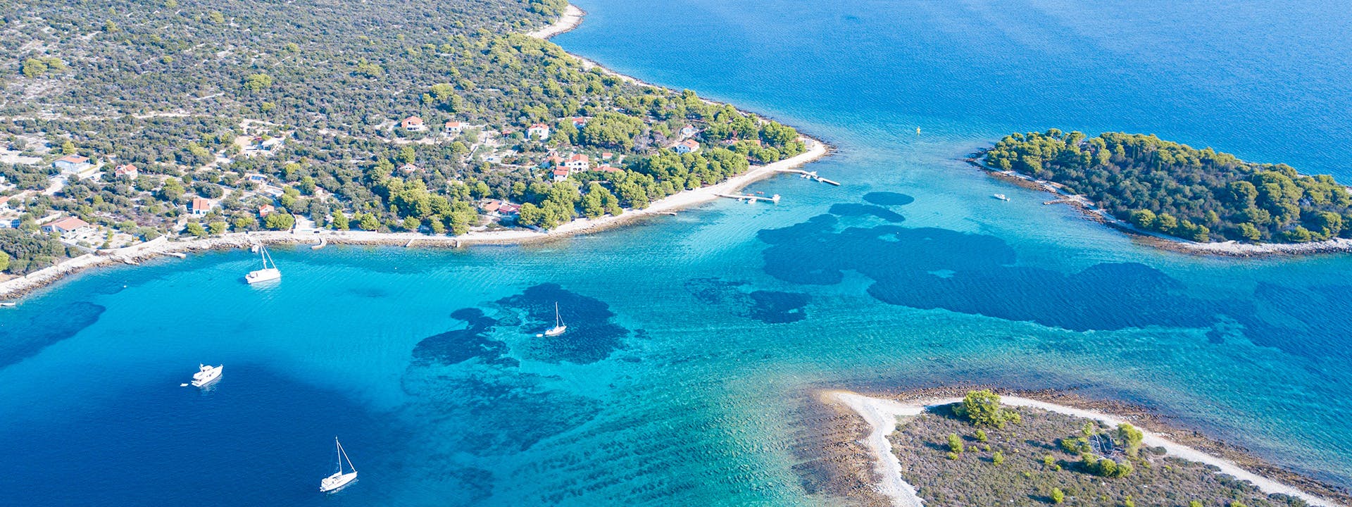 Tour privato alla Laguna Blu e 3 isole da Trogir