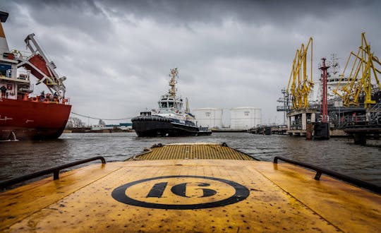 Wycieczka łodzią po porcie w Amsterdamie