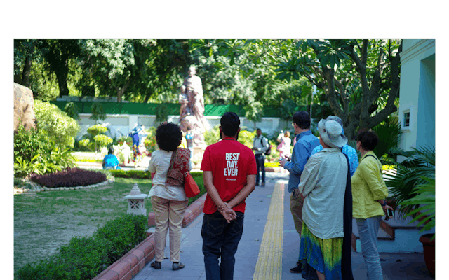 Visita guiada de Gandhi a Delhi