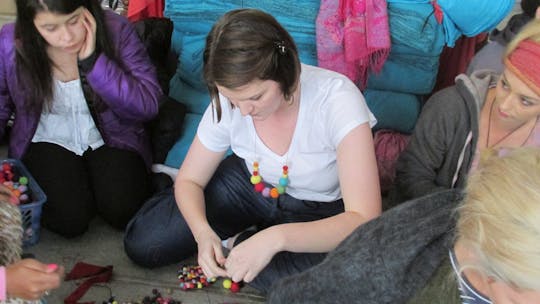 Oficina de souvenirs em Kathmandu com uma empresa social