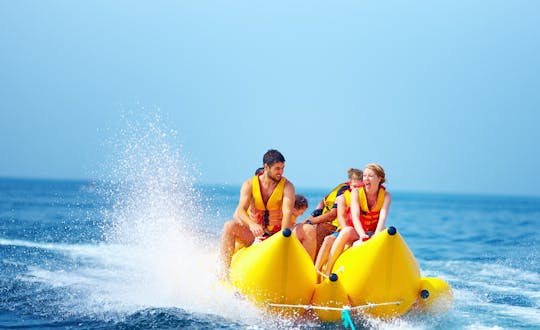 Airlie Beach banana boat ride experience