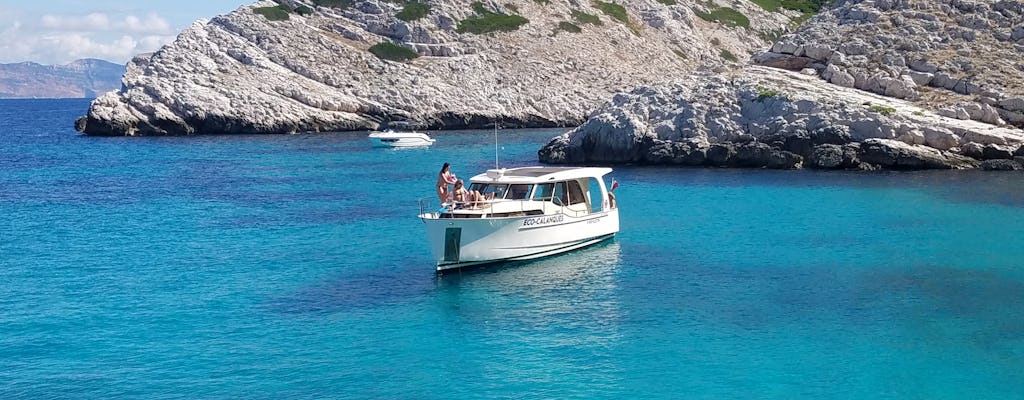 Paseo en barco ecológico de día completo por el Parque Nacional Calanques