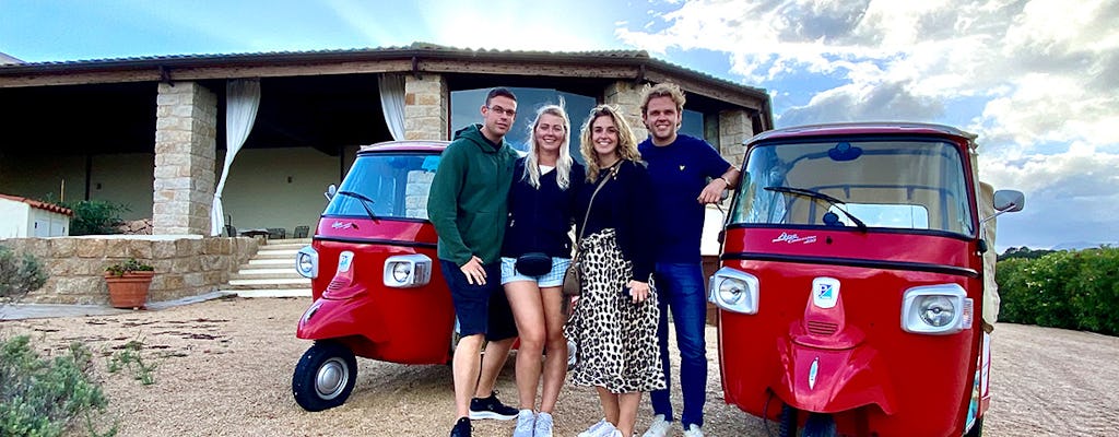 Visite des vins d'Olbia en Tuk-Tuk ou minibus