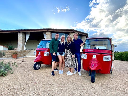 Visite des vins d'Olbia en Tuk-Tuk ou minibus