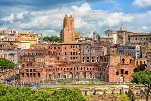 Bilhetes de entrada para os Mercados de Trajano e o Museu Fori Imperiali