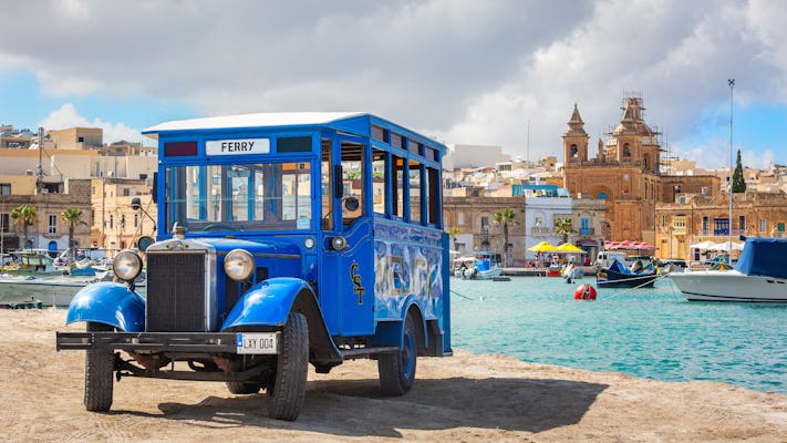 Excursão de ônibus vintage em Malta
