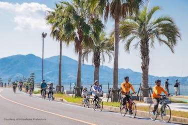 Excursão de bicicleta para grupos pequenos em Hiroshima