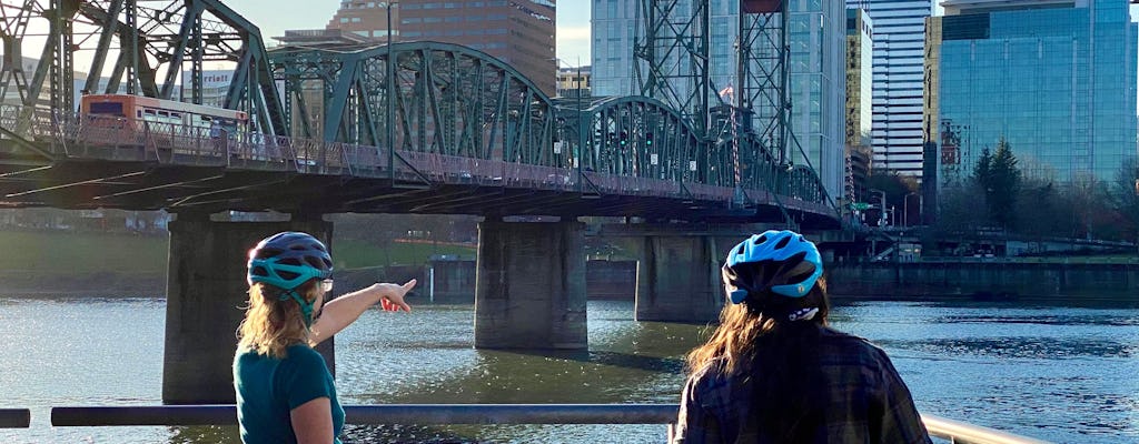 Passeio de bicicleta por Portland e carrinhos de comida local