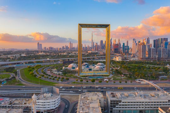 Dubai Frame tickets with half-day tour of Dubai from Sharjah