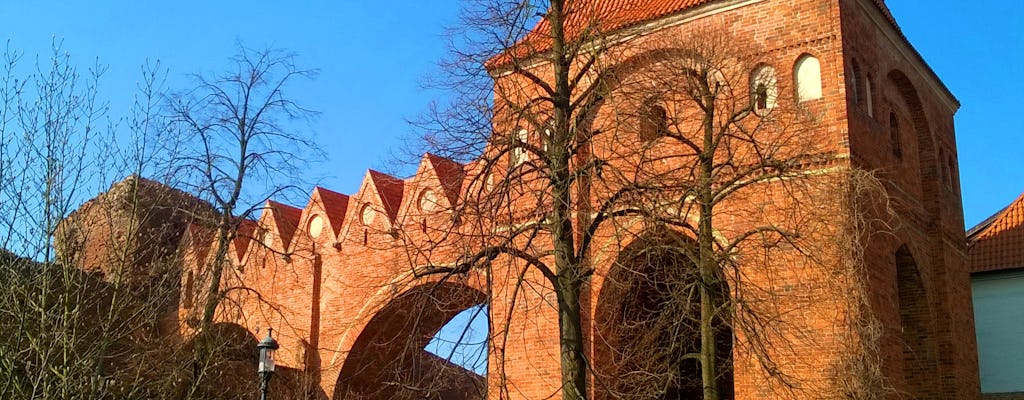 Visite privée de la vieille ville avec la porte du monastère et les ruines du château teutonique