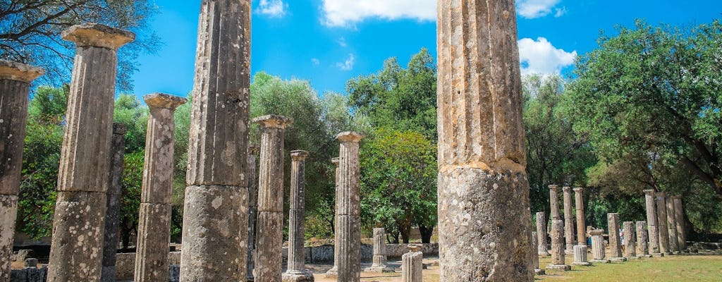 Olympie antique et jeux, vallée des dieux et baignade