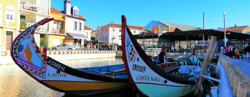 Excursão Aveiro e Costa Nova com passeio de barco Moliceiro