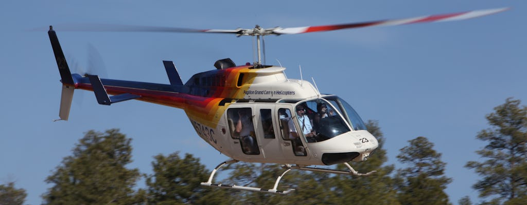 Helikoptervlucht over de North Canyon vanaf de Grand Canyon South Rim