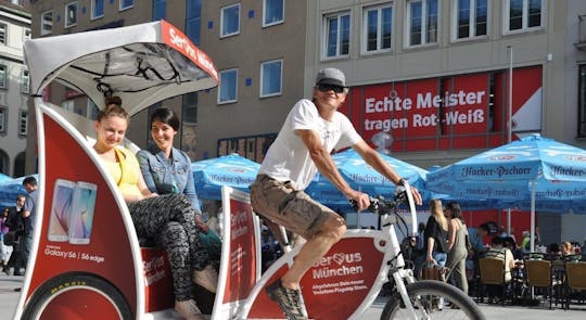 Passeio turístico de três horas por eRickshaw em Munique