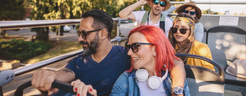 Cyperns byar tur med Original Red Bus