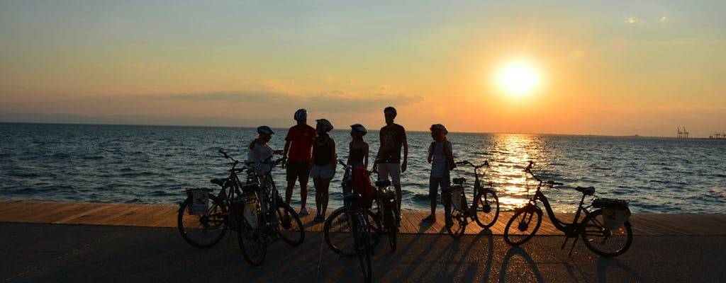 Visite privée en vélo électrique au coucher du soleil de Thessalonique