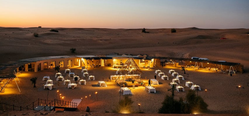 Expérience et dîner dans le désert au camp Sonara
