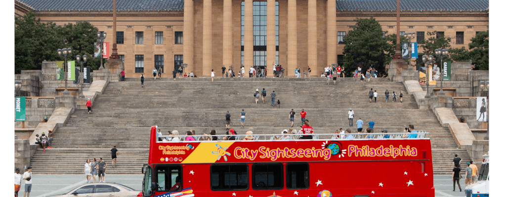 City Sightseeing hop-on hop-off bus tour of Philadelphia