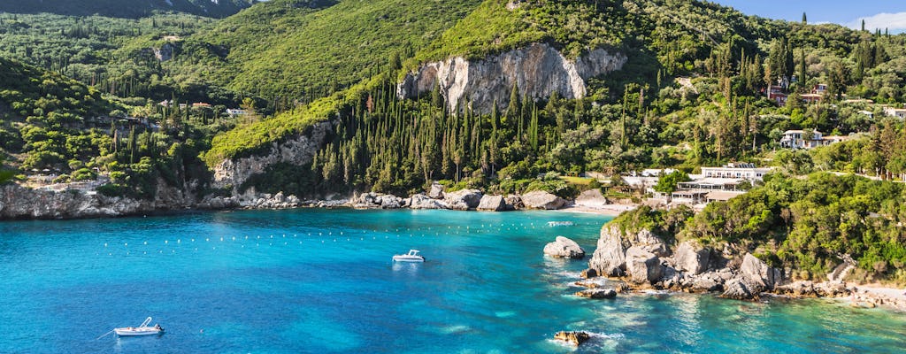 Plaże Korfu: wycieczka wzdłuż brzegu nad zatokę Paleokastritsa i Glyfada