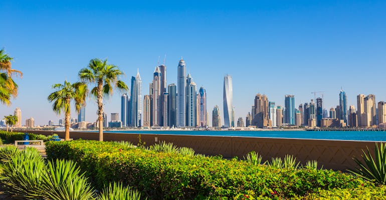 Tour van een halve dag door Dubai en bezoek aan de Blauwe Moskee vanuit Sharjah