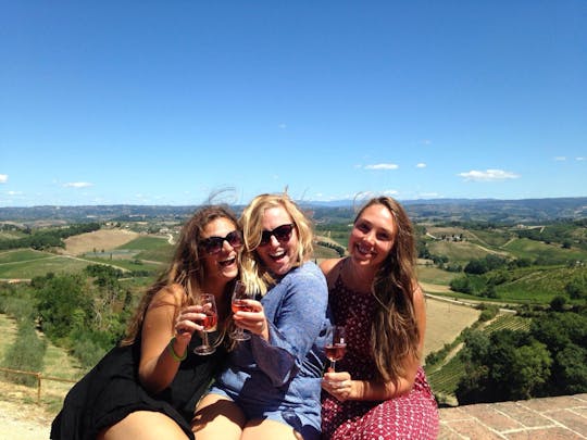 Tour de vinhos toscanos com duas vinícolas e San Gimignano saindo de Roma