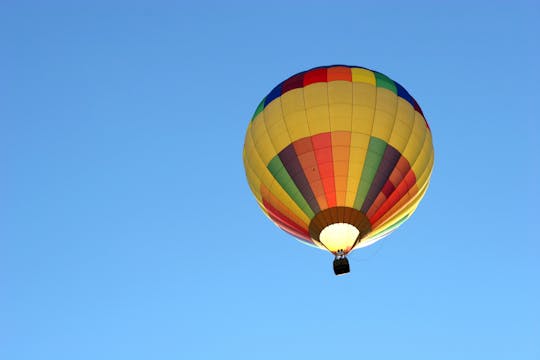 Las Vegas sunrise balloon flight with champagne