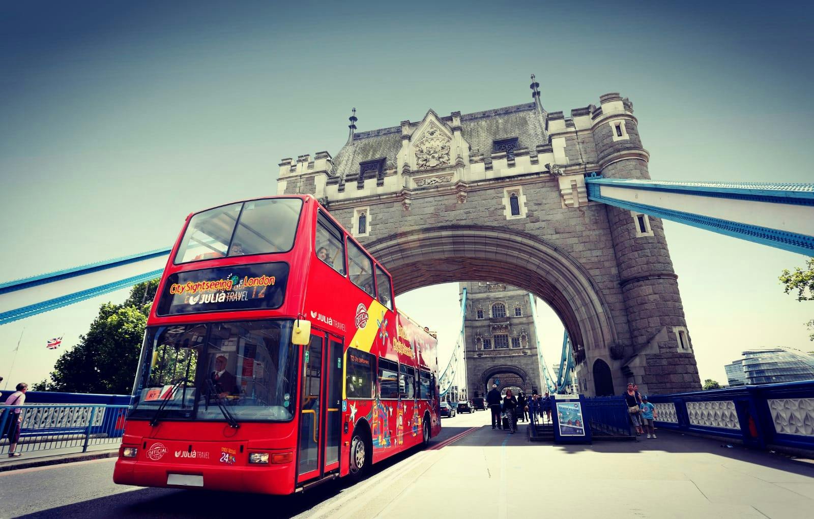 City Sightseeing hop-on hop-off bus tour of London