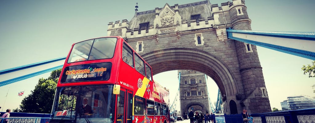 City Sightseeing hop-on hop-off bustour door Londen