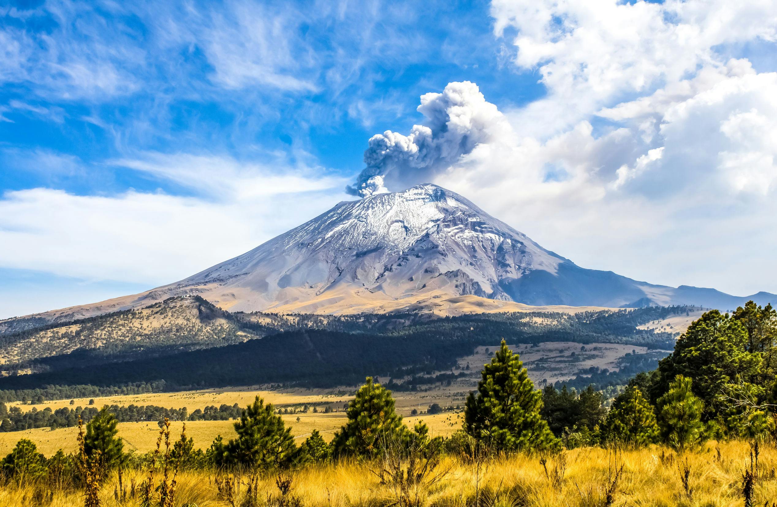 Wycieczka z przewodnikiem po parku przyrody wulkanów z Meksyku