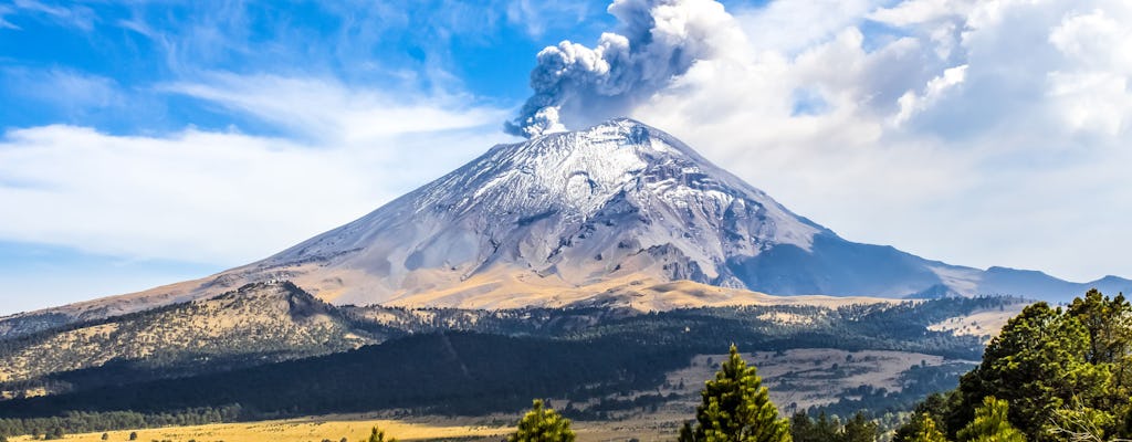 Volcanoes natural park guided excursion from Mexico City