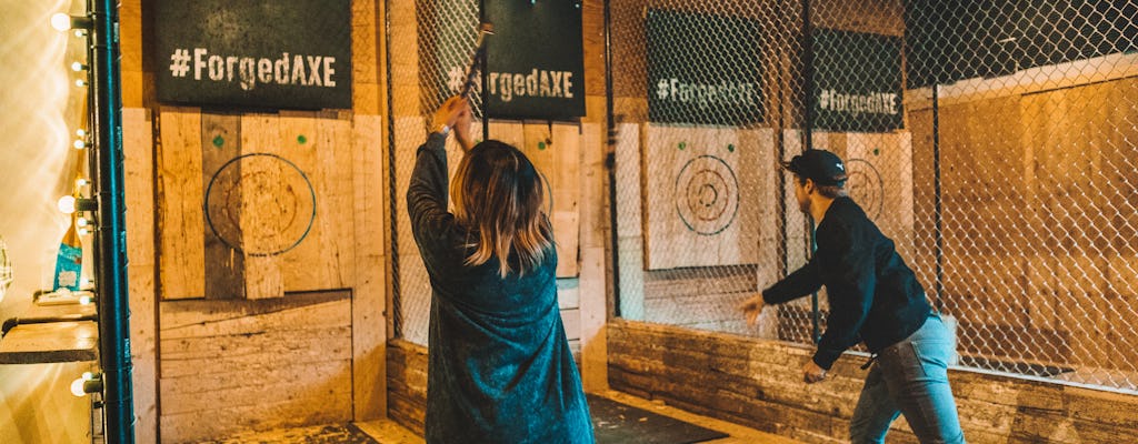 1-hour axe throwing experience in Whistler