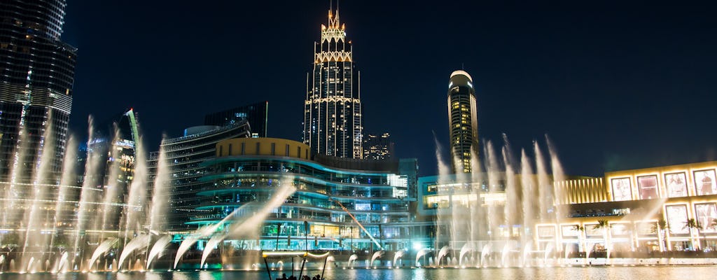 Visite privée d'une journée à Dubaï avec le spectacle de la fontaine Palm