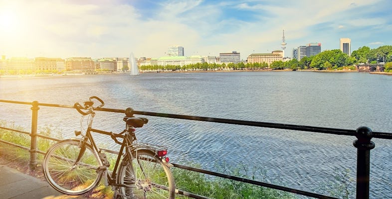Passeio privado de bicicleta guiado ao longo do Alster Hamburgo