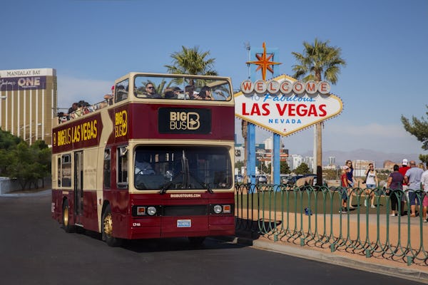 Big Bus-tour door Las Vegas