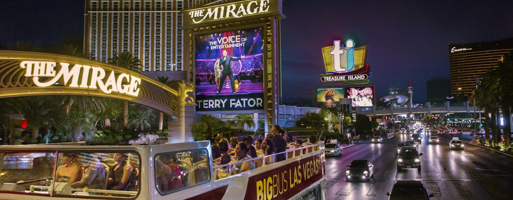 Tour notturno panoramico del Big Bus Las Vegas