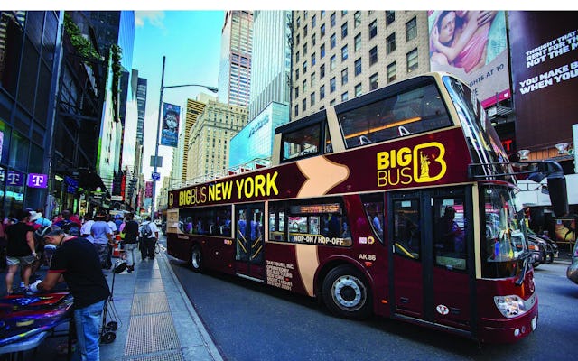 Big Bus-tour door New York