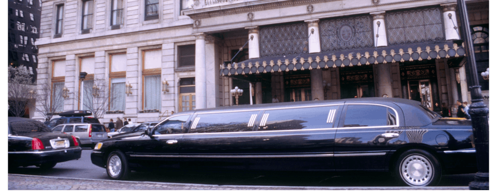 New Yorker Broadway mit der Limousine