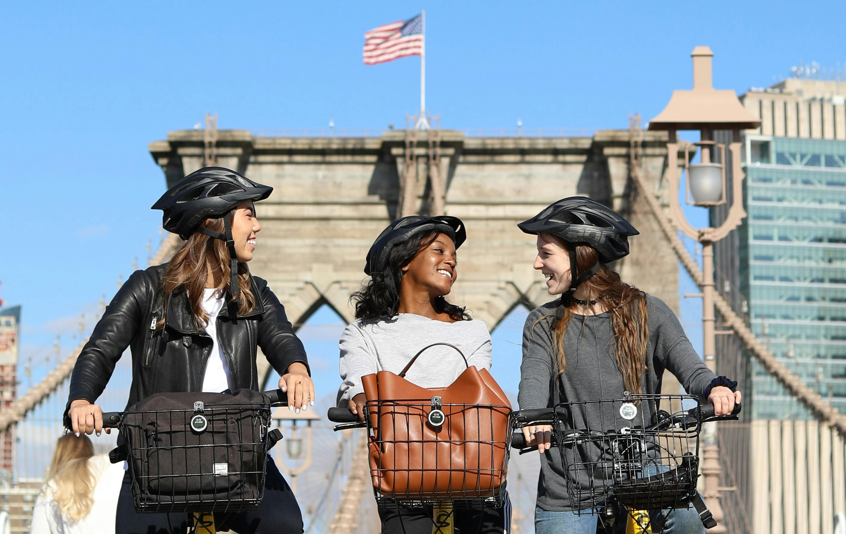 Fahrradverleih an der Brooklyn Bridge
