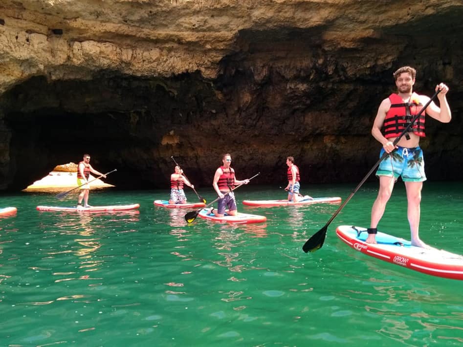 Benagil Caves and Cliffs by Stand Up Paddle