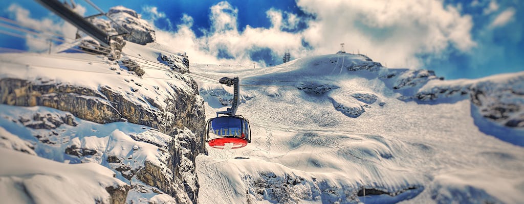 Escursione guidata privata dal ghiacciaio del Monte Titlis incluso l'Ice Flyer di Basilea