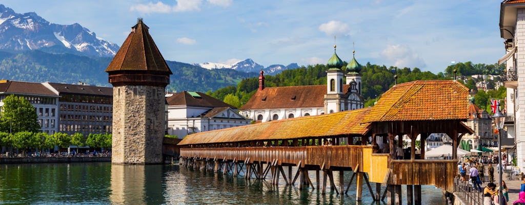 Private guided city tour of Lucerne with lake cruise from Basel
