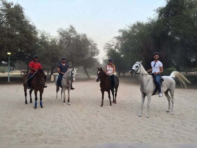 Horseback ride through Dubai desert park