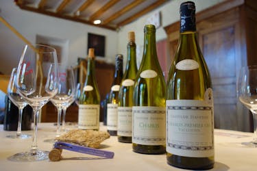 Sessão de degustação de vinhos Chablis no Domaine Clotilde Davenne