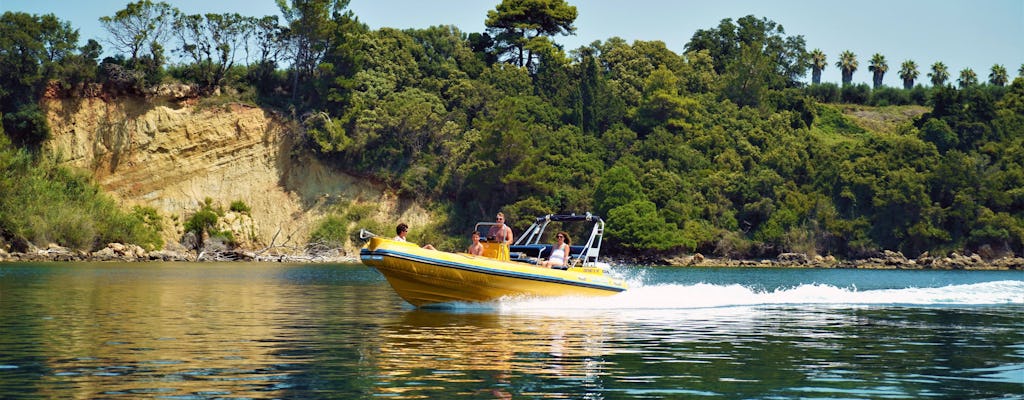Private Speedboottour entlang der westlichen Peloponnes