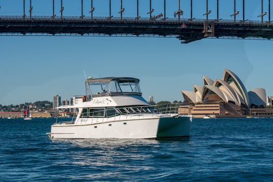Cruzeiro de catamarã para grupos pequenos no Vivid Sydney Festival
