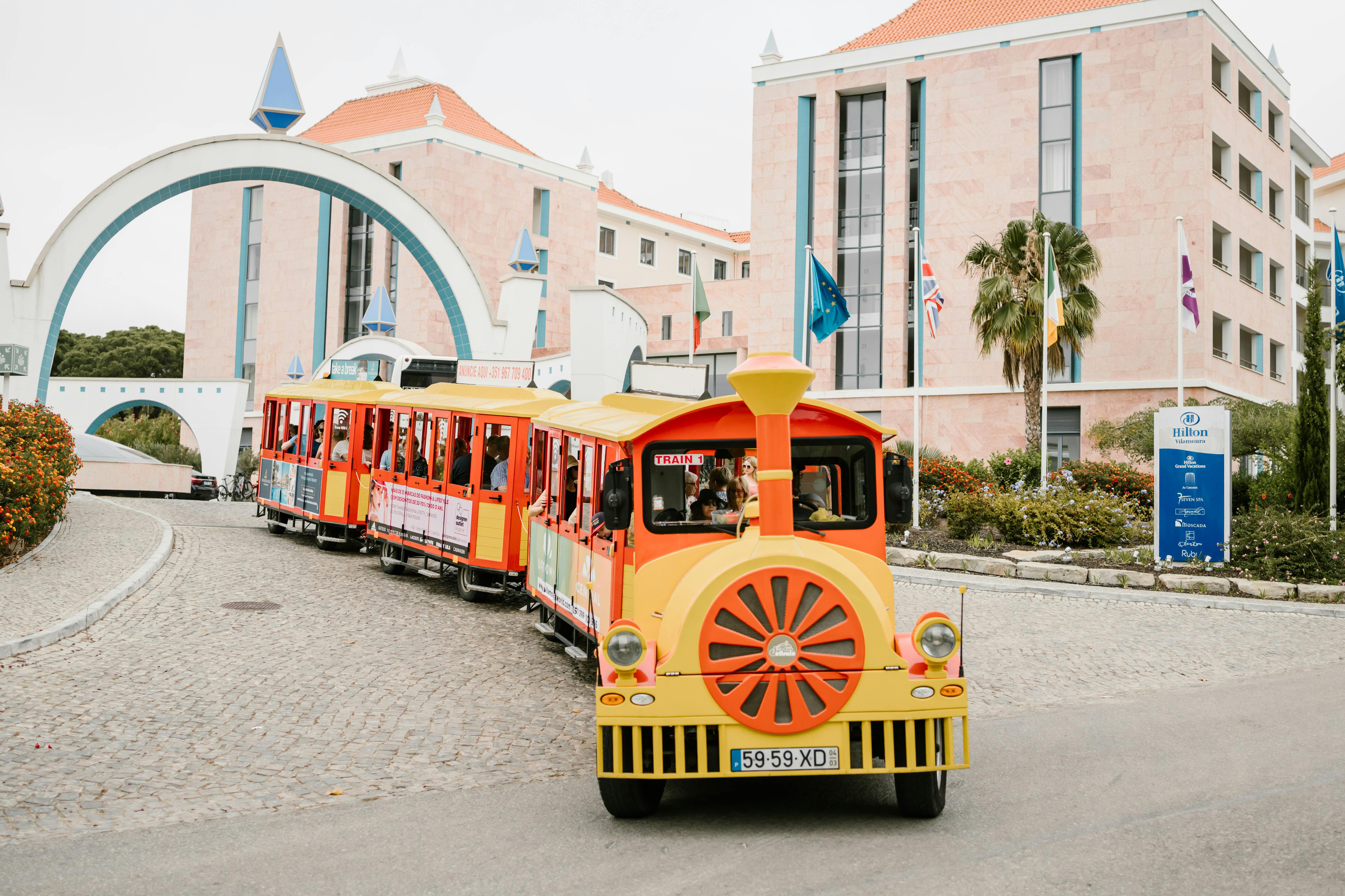 Vilamoura hop on and off tourist train Musement